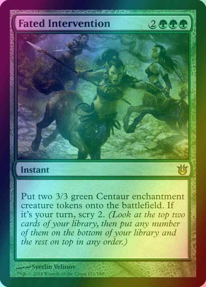 Fated Intervention [121] [Born of the Gods] [Foil]