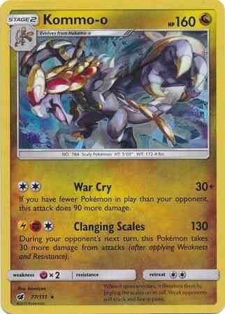 Kommo-o - 77/111 - Theme Deck Exclusive [sm4msp-77] [Cracked Ice Holo]