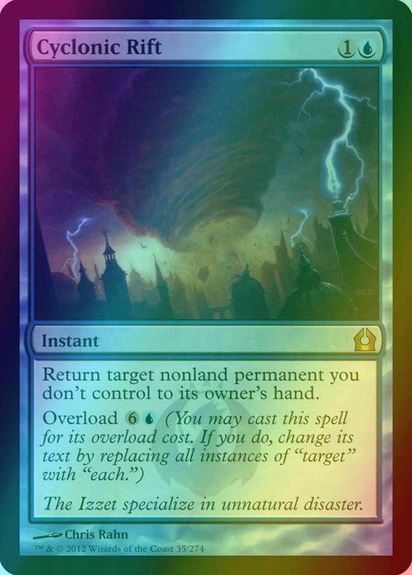 Cyclonic Rift [35] [Return To Ravnica] [Foil]
