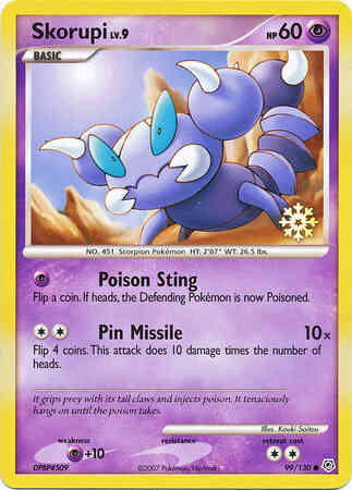 Skorupi - 99/130 - Promo [Pokémon Countdown Calendar] [DP1MSP-99] [Non-Holo]