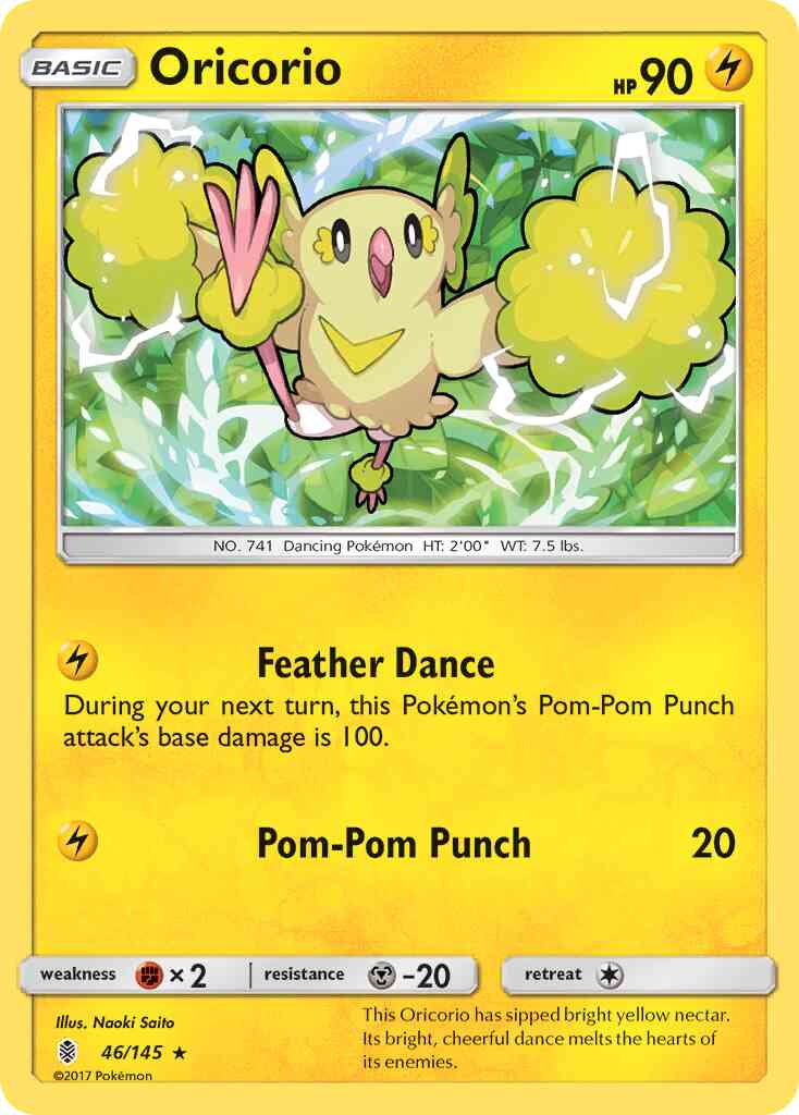 Oricorio - 46/145 - Rare [sm2-46] [Non-Holo]