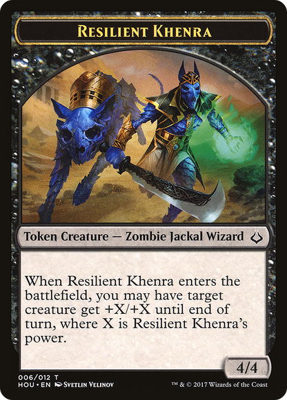 Cat Token (16) // Resilient Khenra Token (06) [Hour of Devastation Tokens] [Non-Foil]