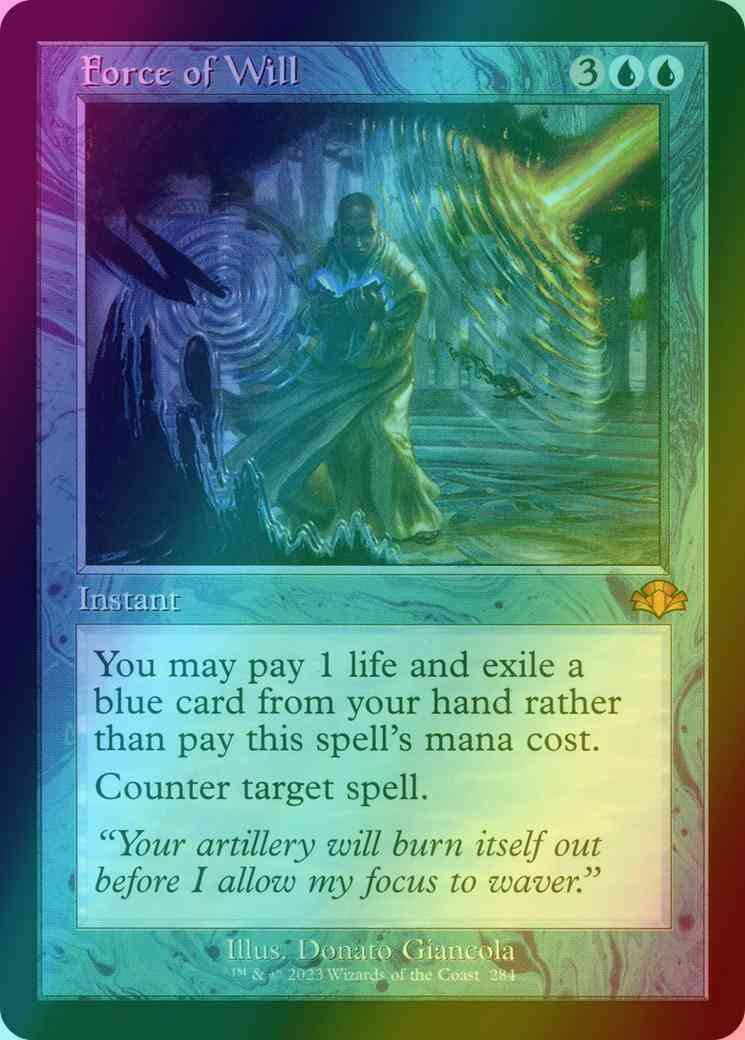 Force of Will [284] [Retro Frame] [Dominaria Remastered] [Foil]