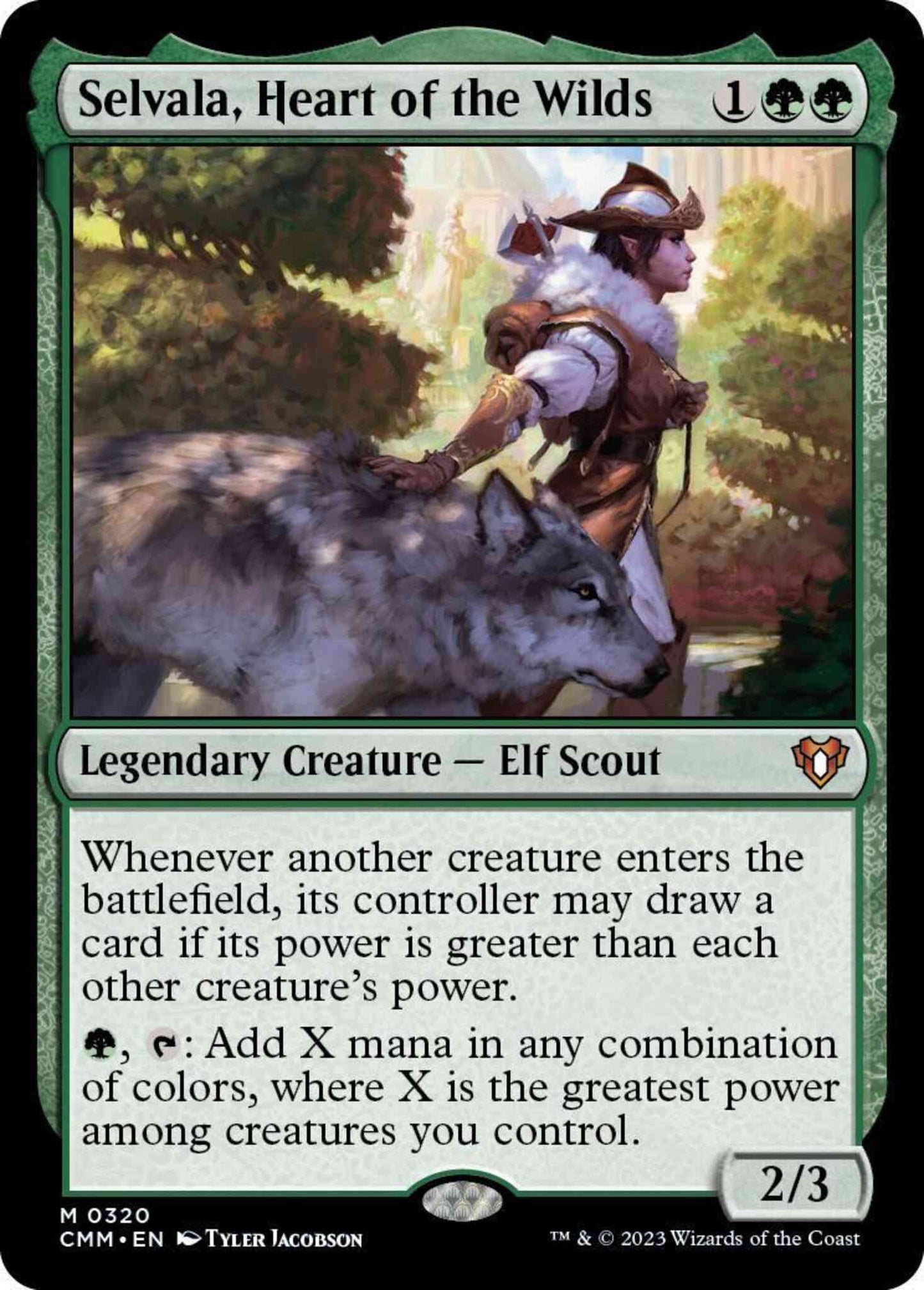 Selvala, Heart of the Wilds [320] [Commander Masters] [Non-Foil]