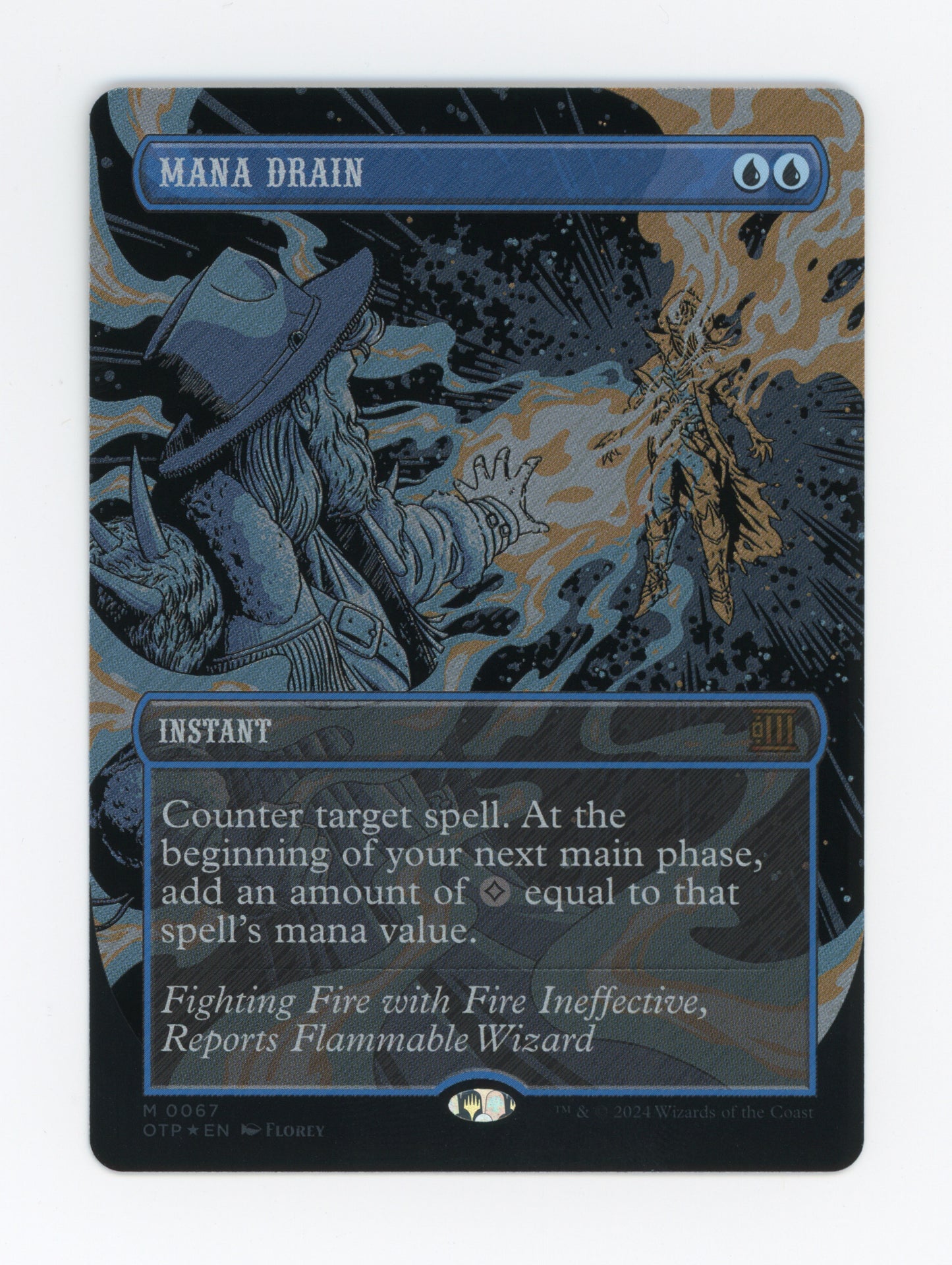 Mana Drain — Borderless|Textured Foil — ID 19808