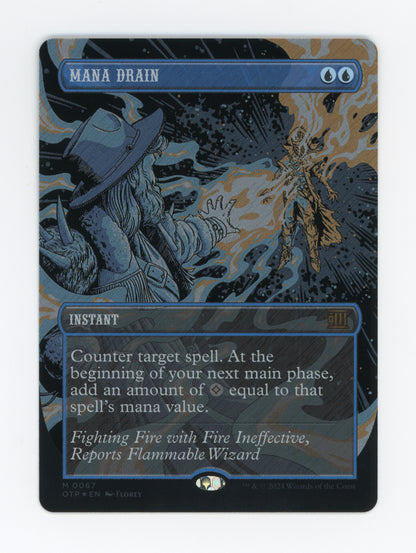 Mana Drain — Borderless|Textured Foil — ID 19808