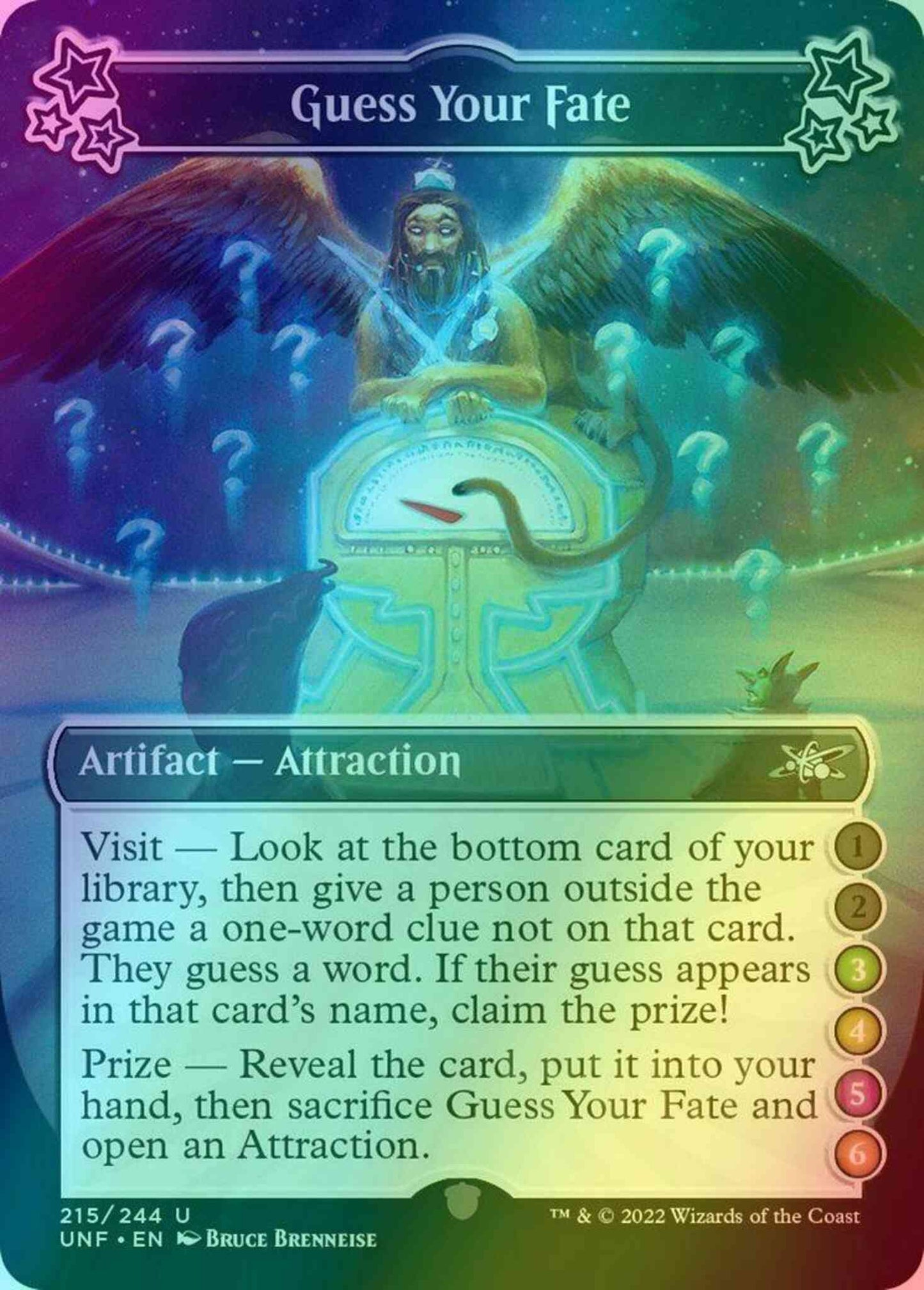 Guess Your Fate (3/4/5/6) [215d] [Borderless] [Unfinity] [Foil]