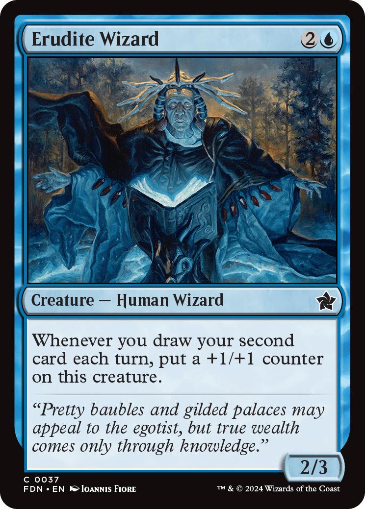Erudite Wizard [37] [Foundations] [Non-Foil]