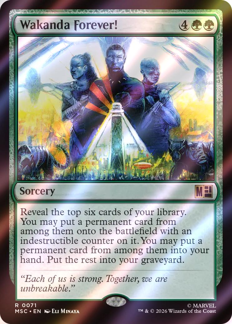 Wakanda Forever! [71] [Marvel Super Heroes: Commander] [Surge Foil]