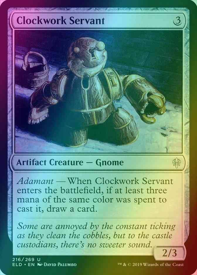 Clockwork Servant [216] [Throne of Eldraine] [Foil]
