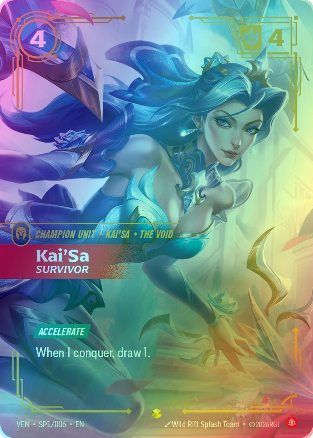 Kai'Sa, Survivor - SP1/006 [Vendetta] [Foil]