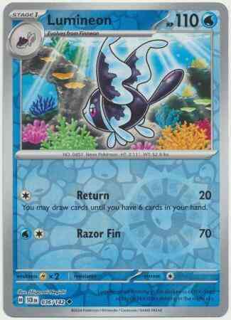 Lumineon - 036/142 - Uncommon [sv07-036] [Reverse Holo]