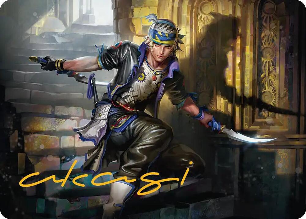 15/53 - Locke Cole Art Card [FINAL FANTASY: Art Series] [Gold-Stamped]