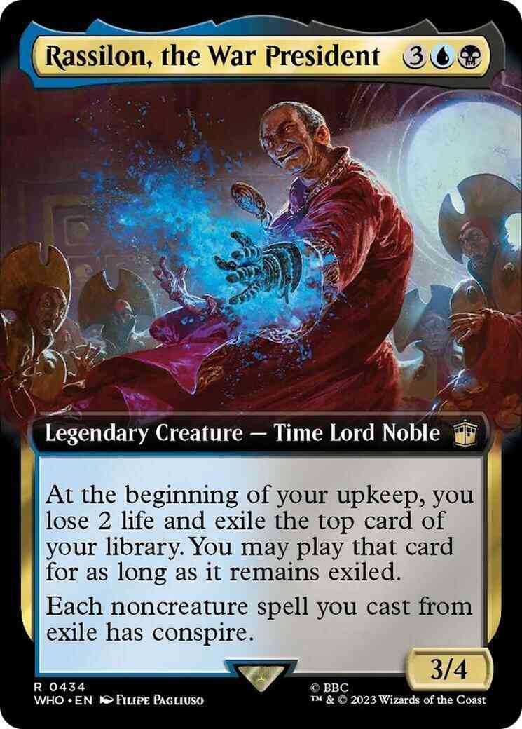 Rassilon, the War President [434] [Extended Art] [Universes Beyond: Doctor Who] [Non-Foil]