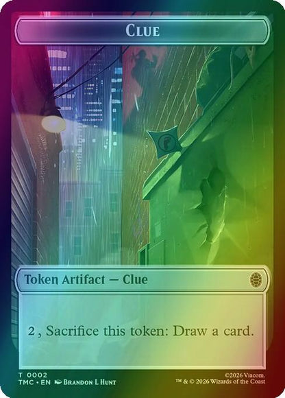Clue Token (02) // Treasure Token (03) [Teenage Mutant Ninja Turtles Eternal: Tokens] [Foil]