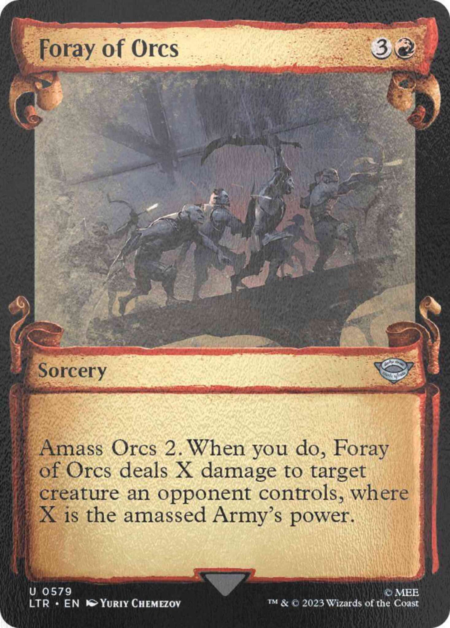 Foray of Orcs [579] [Scrolls Showcase] [The Lord of the Rings: Tales of Middle-earth] [Silver Foil]