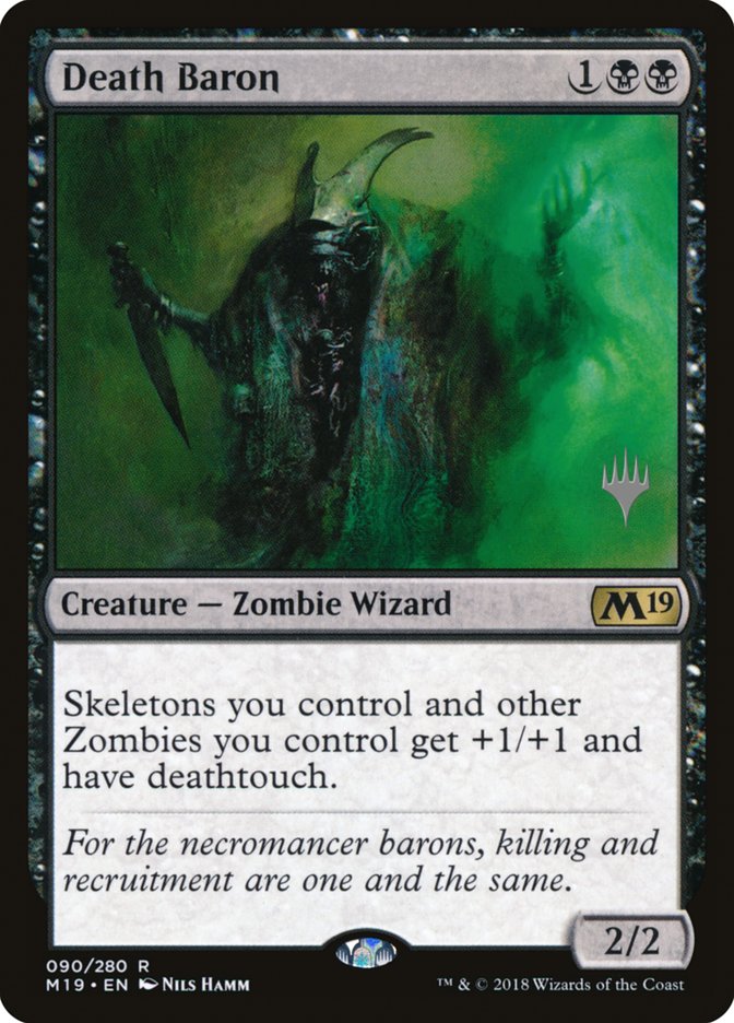 Death Baron [90p] [Promo Pack] [Core Set 2019 Promos] [Non-Foil]