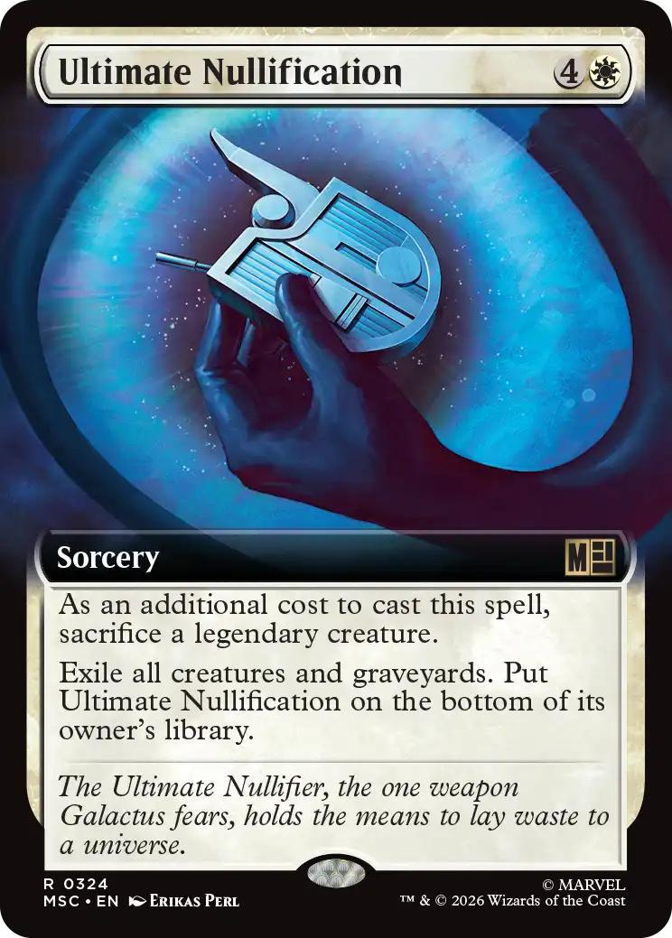 Ultimate Nullification [324] [Extended Art] [Marvel Super Heroes: Commander] [Non-Foil]