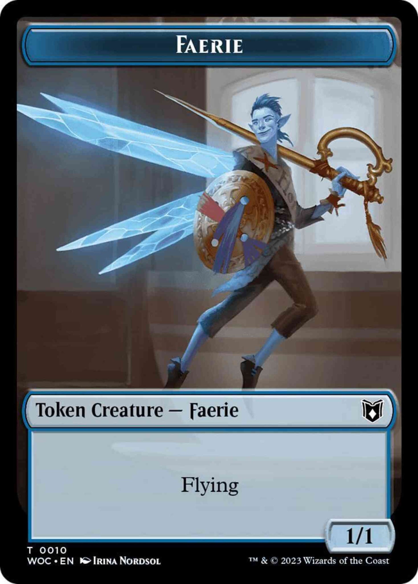 Faerie Token (10) // Human Token (02) [Wilds of Eldraine: Commander: Tokens] [Non-Foil]