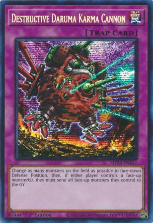 Destructive Daruma Karma Cannon - MP23-EN217 - Prismatic Secret Rare - 1st Edition