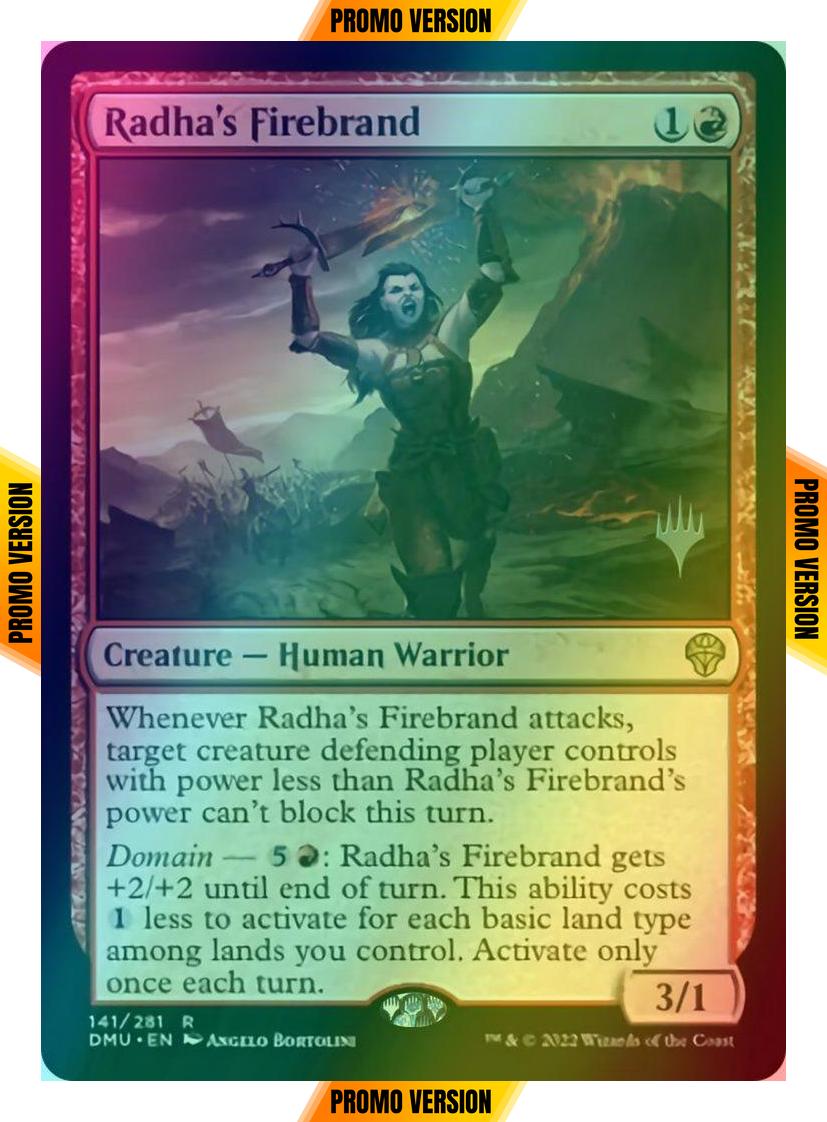 Radha's Firebrand [141p] [Promo Pack] [Dominaria United: Promos] [Foil]