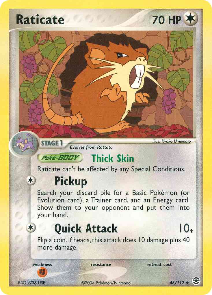 Raticate - 48/112 - Uncommon [ex6-48] [Non-Holo]