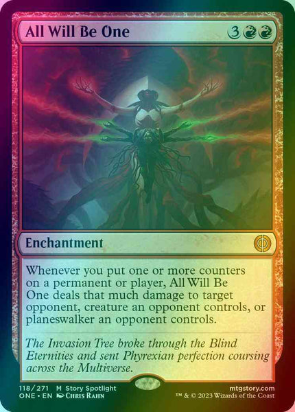 all will be one mtg card list [118] [Phyrexia Size:8 INCHES MTG / Modern Masters sleeves or casts their second