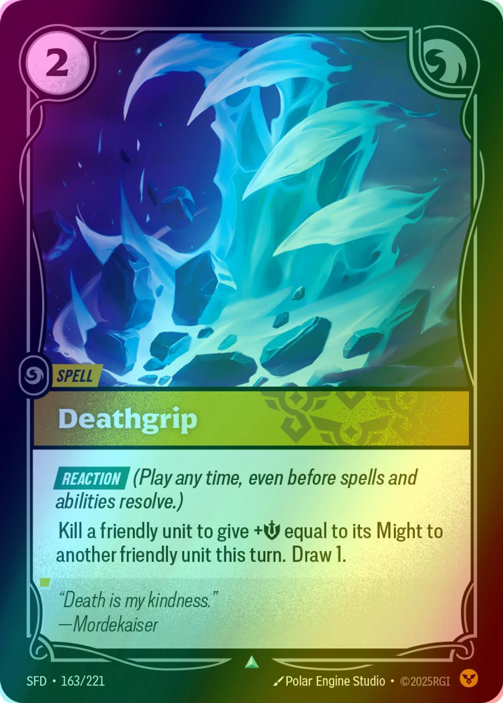 Deathgrip - 163/221 [Spiritforged] [Foil]