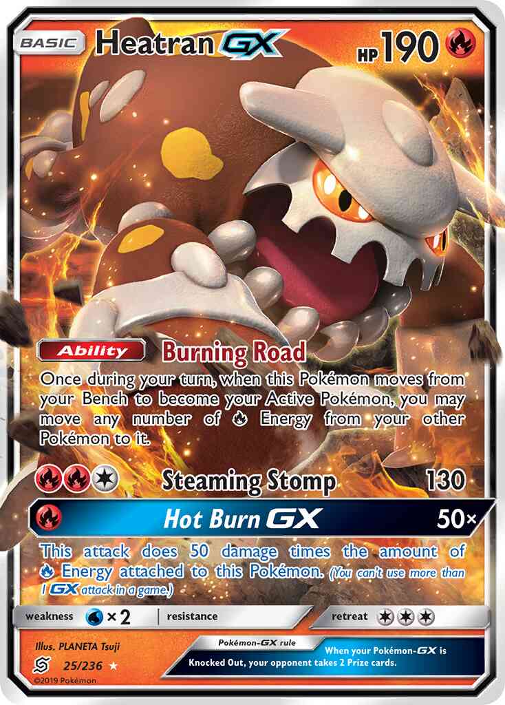 Heatran-GX - 25/236 - Rare Holo GX [sm11-25] [Ultra]