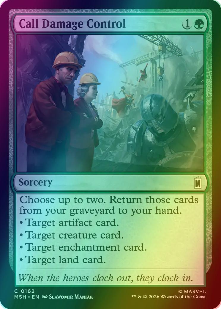 Call Damage Control [162] [Marvel Super Heroes] [Foil]