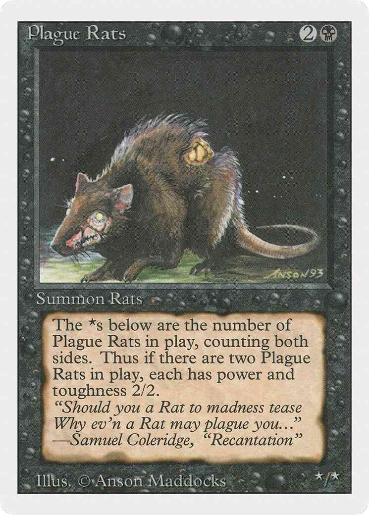 Plague Rats [123] [Revised Edition] [Non-Foil]