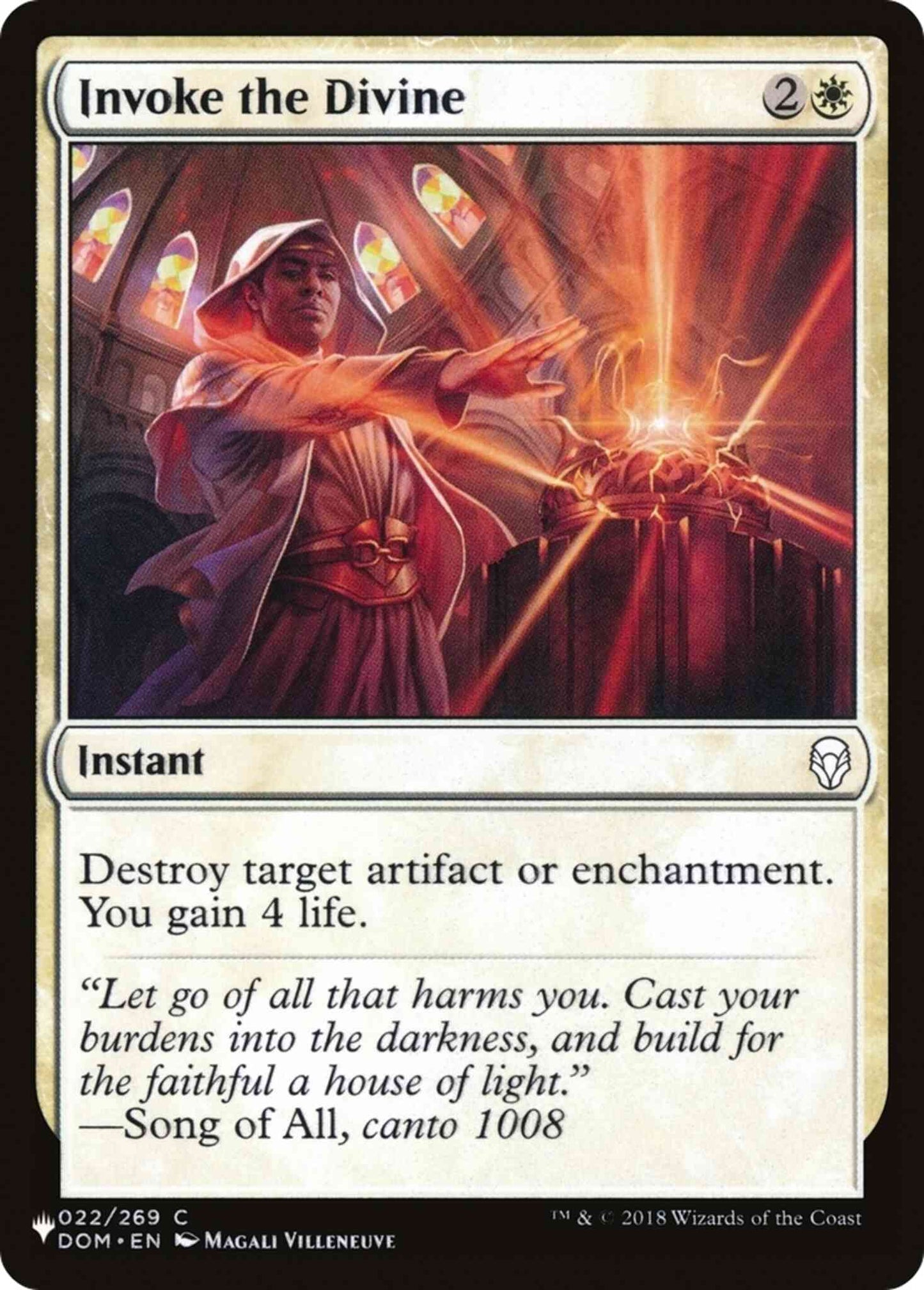 Invoke the Divine [DOM-22] [The List] [Non-Foil]