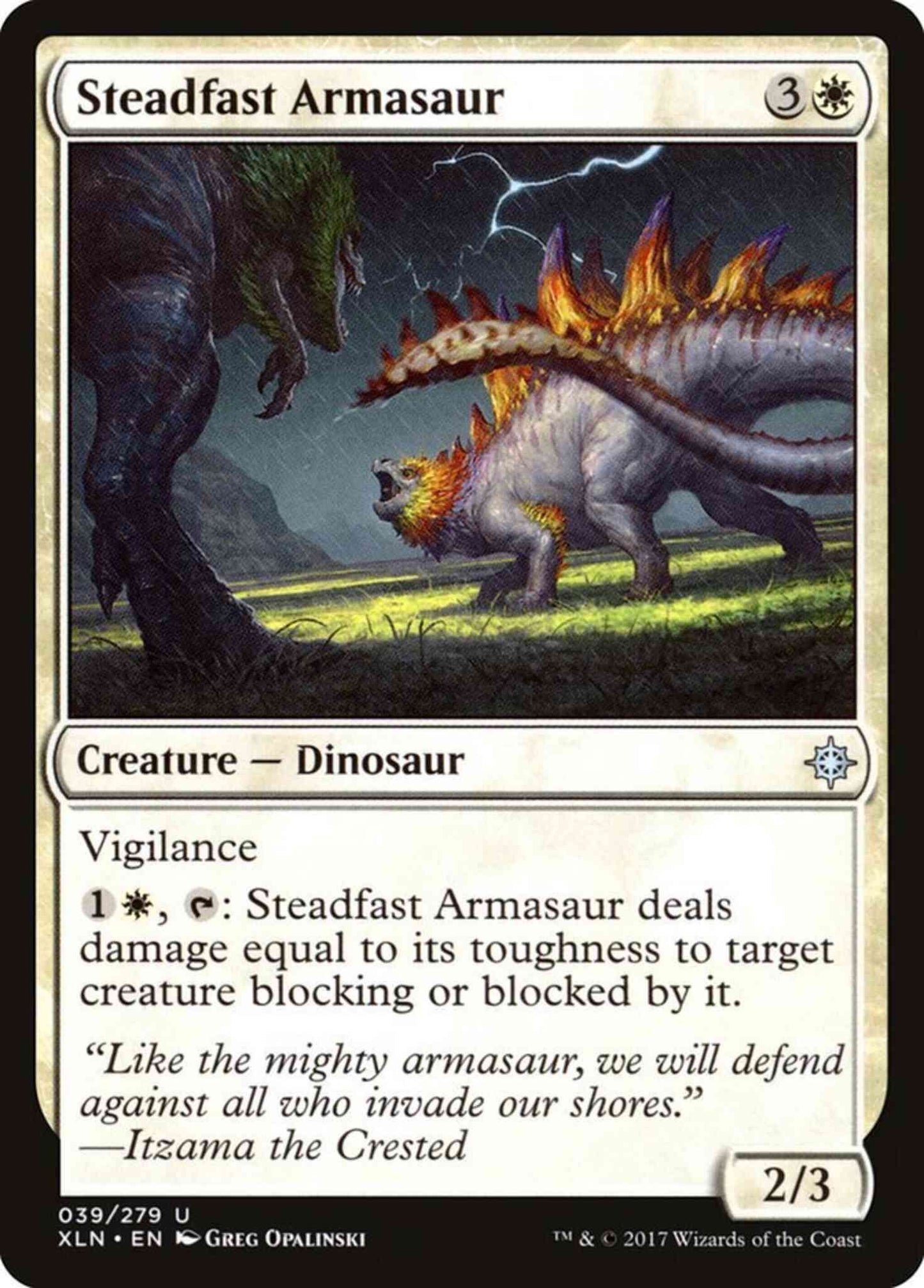 Steadfast Armasaur [39] [Ixalan] [Non-Foil]
