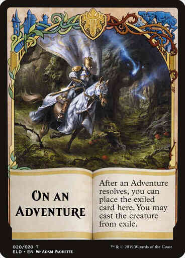 On an Adventure Token (20) // On an Adventure Token (20) [Throne of Eldraine Tokens] [Non-Foil]