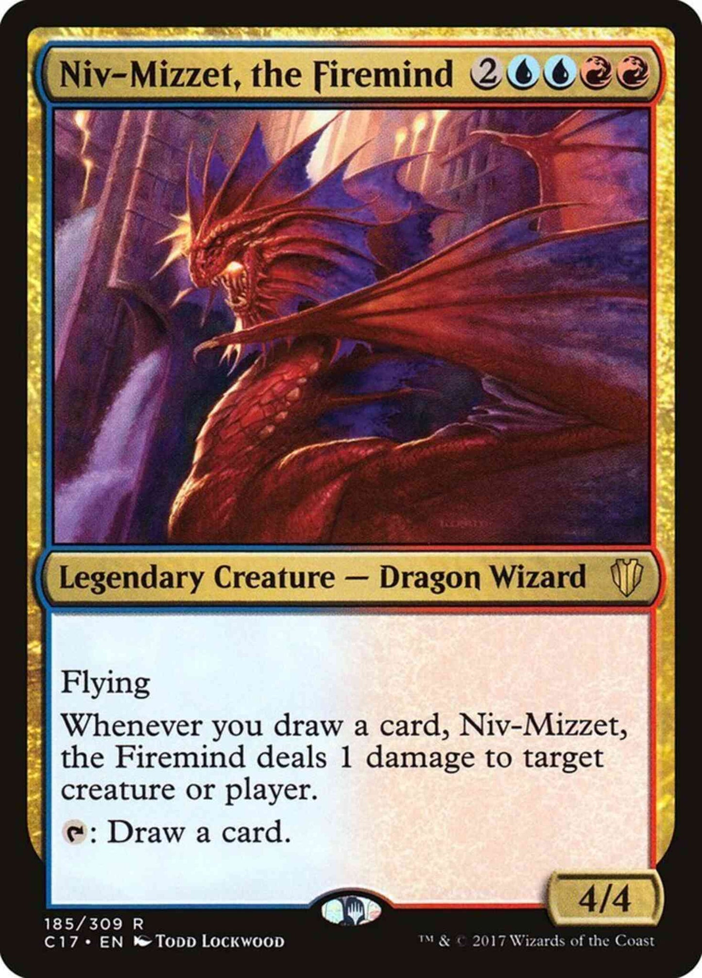 Niv-Mizzet, the Firemind [185] [Commander 2017] [Non-Foil]