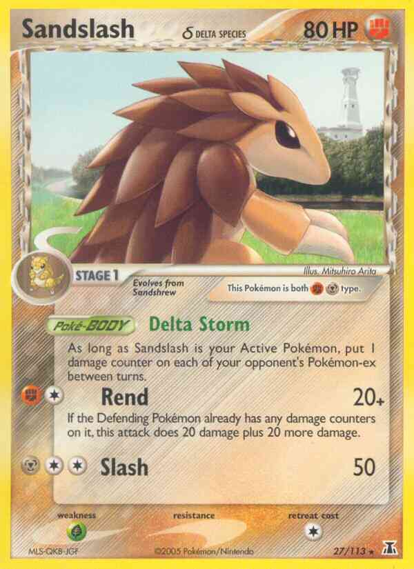 Sandslash δ - 27/113 - Rare [ex11-27] [Reverse Holo]