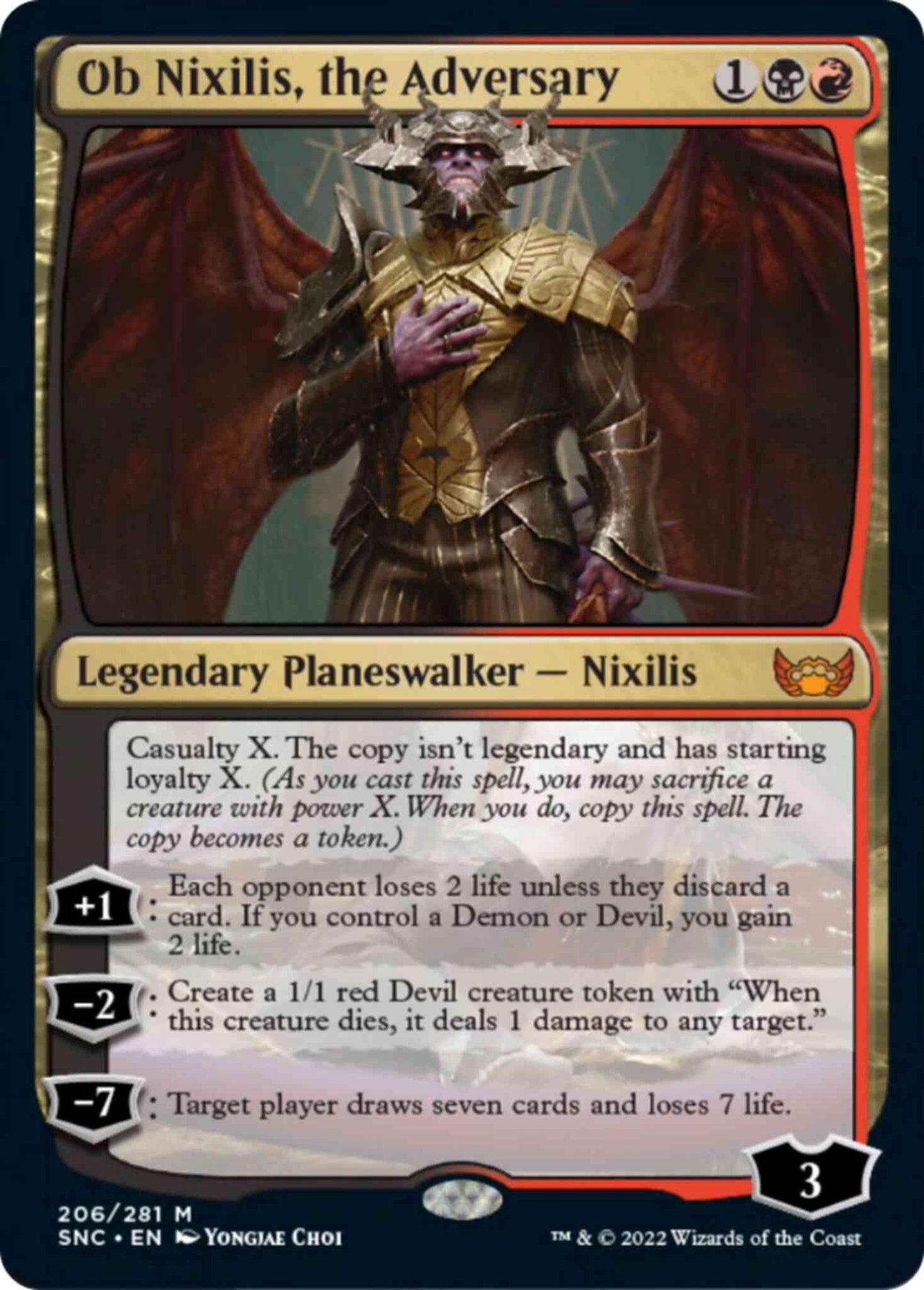 Ob Nixilis, the Adversary [206] [Streets of New Capenna] [Non-Foil]