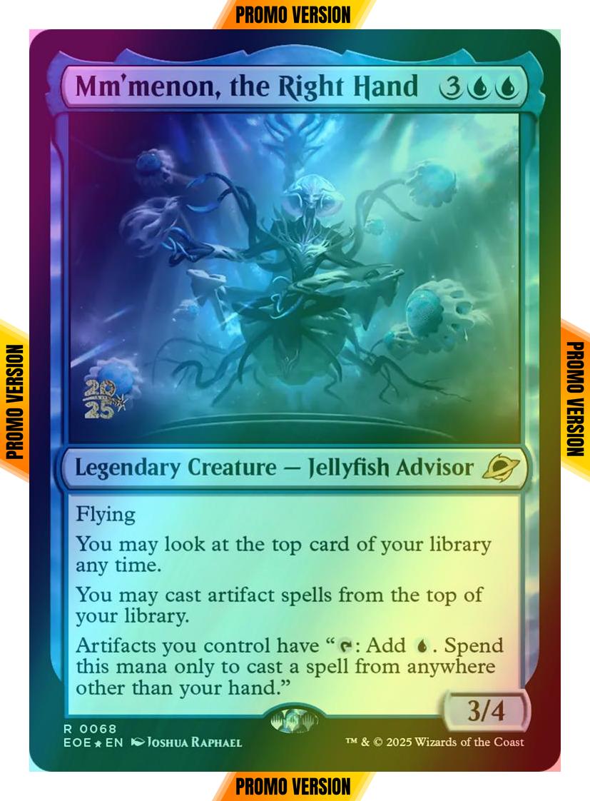 Mm'menon, the Right Hand [68s] [Prerelease] [Edge of Eternities: Promos] [Foil]