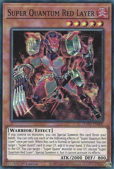 Super Quantum Red Layer - RA05-EN008 - Super Rare - 1st Edition