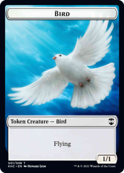 Bird Token (01) // Spirit Token (04) [Kaldheim Commander Tokens] [Non-Foil]