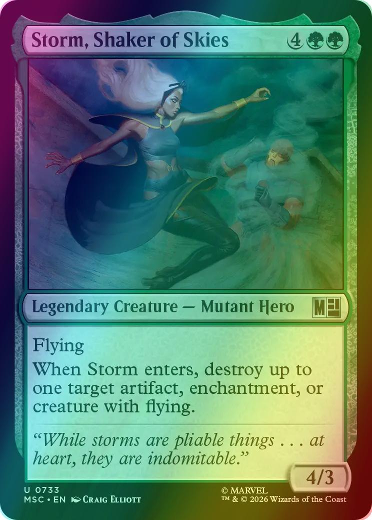 Storm, Shaker of Skies [733] [Jumpstart] [Marvel Super Heroes: Commander] [Foil]