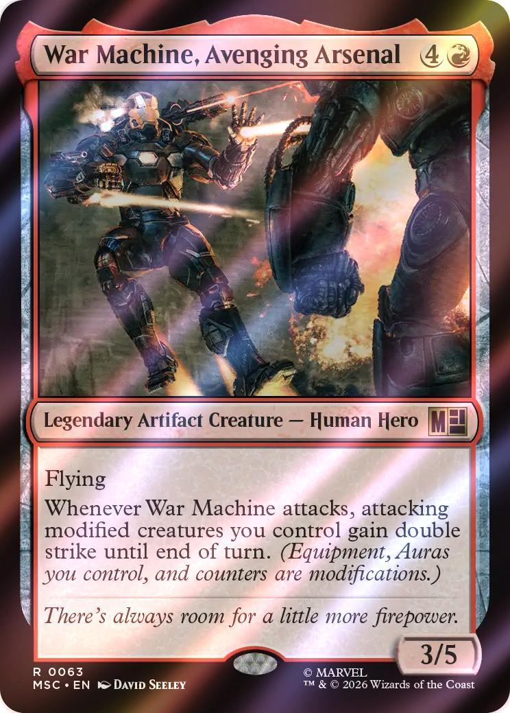 War Machine, Avenging Arsenal [63] [Marvel Super Heroes: Commander] [Surge Foil]
