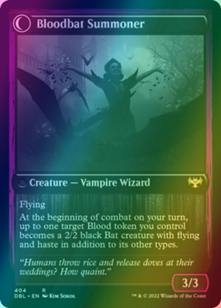 Voldaren Bloodcaster // Bloodbat Summoner [404] [Innistrad: Double Feature] [Foil]