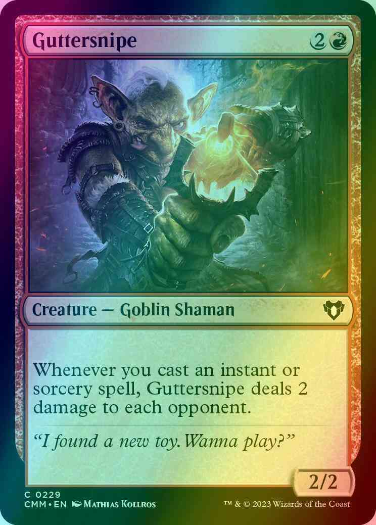 Guttersnipe [229] [Commander Masters] [Foil]