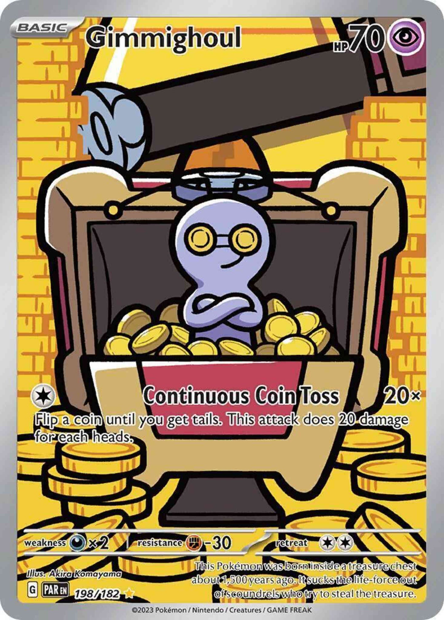 Gimmighoul - 198/182 - Illustration Rare [sv04-198] [Ultra]