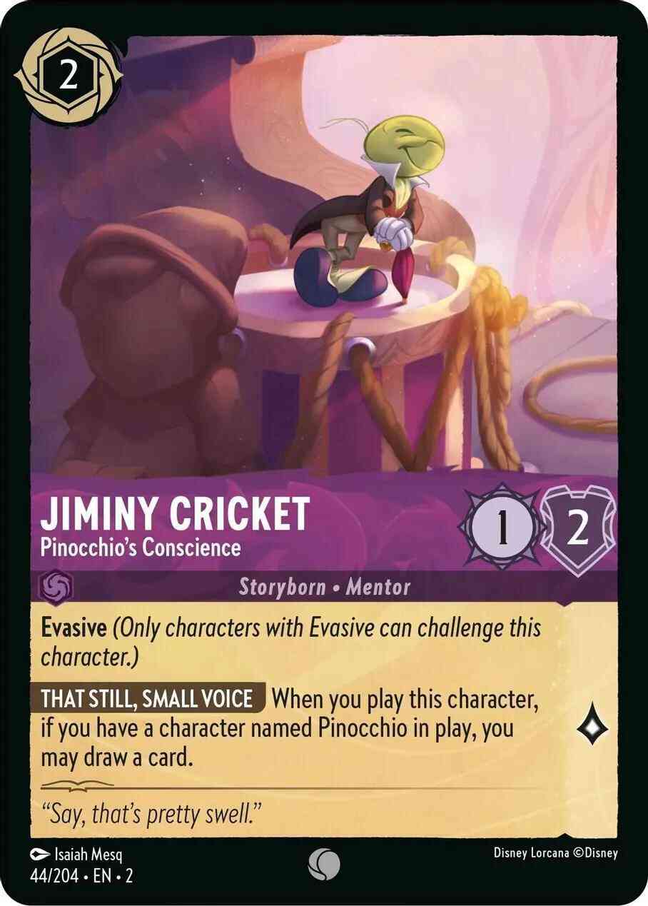 Jiminy Cricket - Pinocchio's Conscience - 44/204 [Rise Of The Floodborn] [Non-Foil]