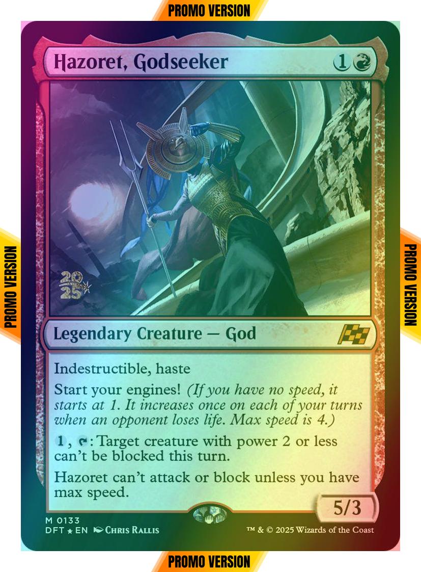 Hazoret, Godseeker [133s] [Prerelease] [Aetherdrift: Promos] [Foil]