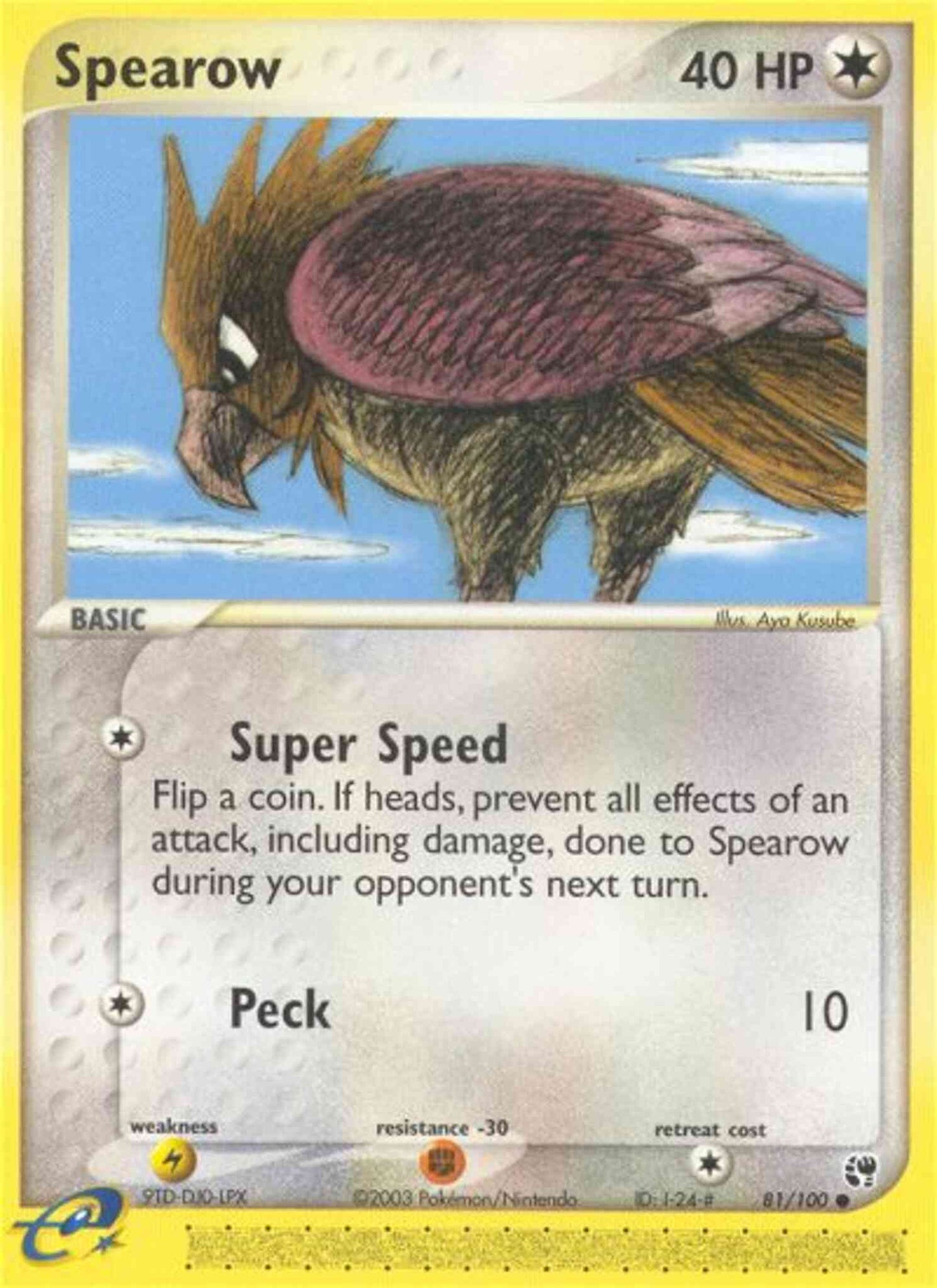 Spearow - 81/100 - Common [ex2-81] [Reverse Holo]