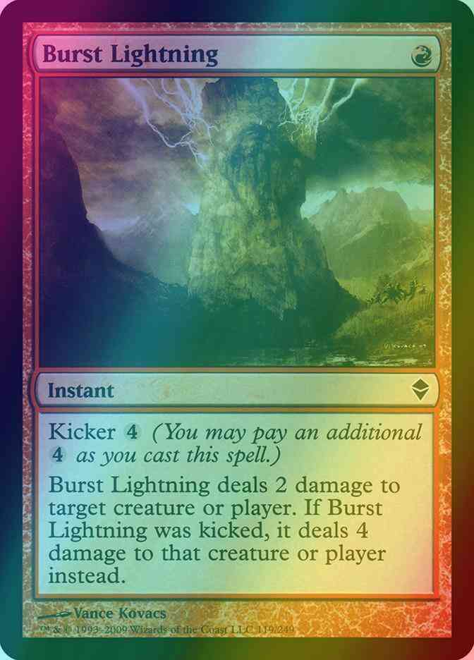 Burst Lightning [119] [Zendikar] [Foil]
