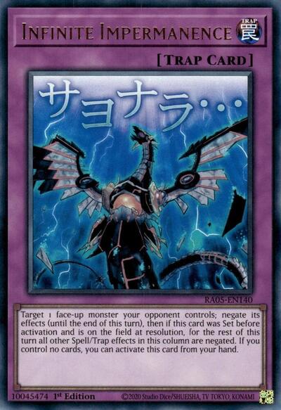 Infinite Impermanence - Stamp - RA05-EN140 - Ultra Rare - 1st Edition